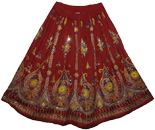 Falu Red Beautiful Sequin Short Skirt