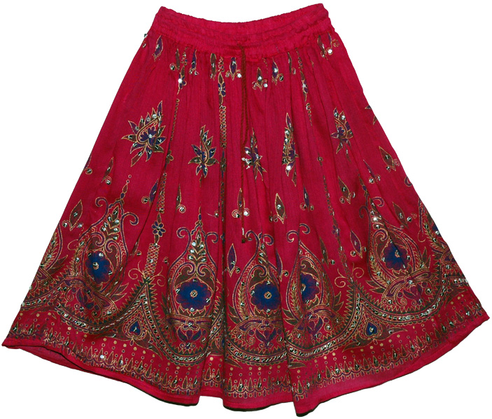 Shiraz Sequin Short Skirt