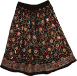 Zeus Bohemian Floral Short Skirt