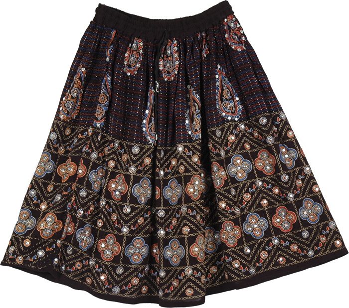Black Gypsy Short Skirt | Short-Skirts | Black-Skirts