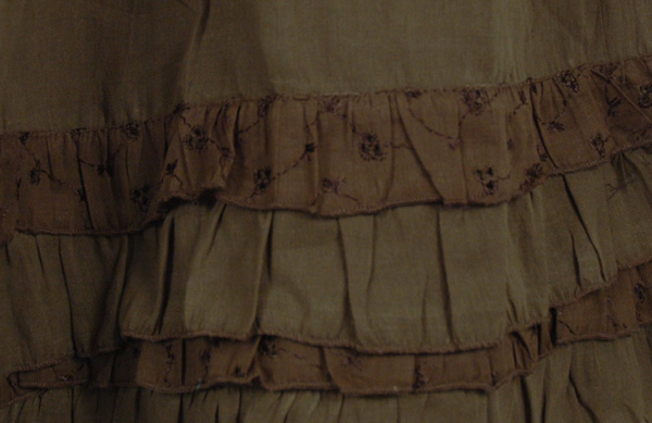 Mehndi Eyelet Frills Skirt