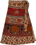Antique Brass Animal Wrap Short Skirt