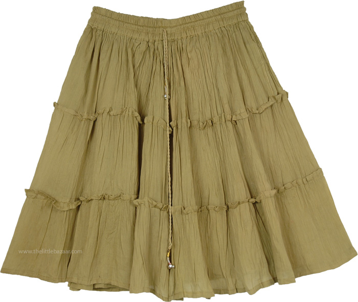 Tiered clearance skirt short