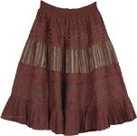 Flames Trendy Cotton Beachy Skirt