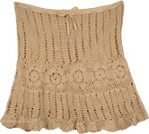 Camelot Sexy Crochet Mini Skirt