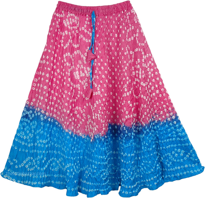 Pink Blue Tie Dye Little Women Skirt - Short-Skirts - Sale on bags ...