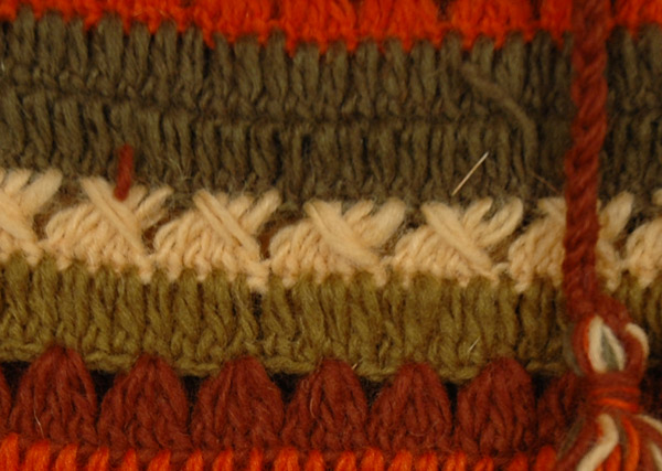 Handmade Striped Crochet Mini Skirt