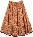 Floral Peachy Short Summer Skirt [4361]