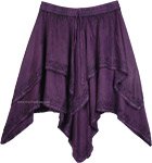 Renaissance Mid Length Dance Skirt in Purple