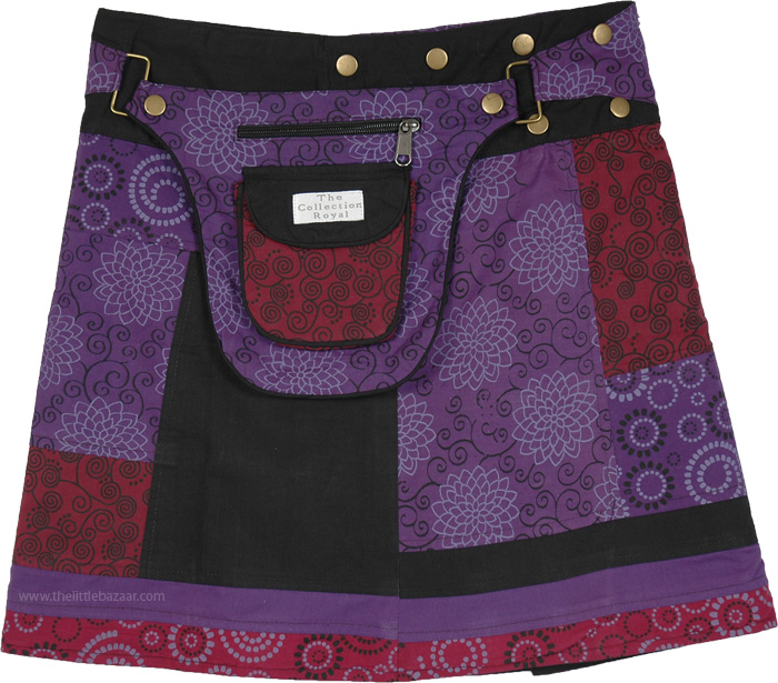 Voodoo Snap and Wrap Skirt with Pocket