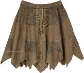 Contessa Rodeo Festival Front Tie-Up Short Skirt