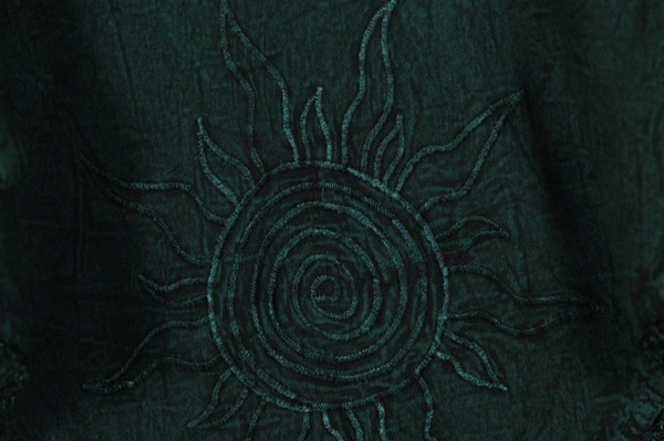 Emerald Tide Asymmetrical Hem Mini Skirt