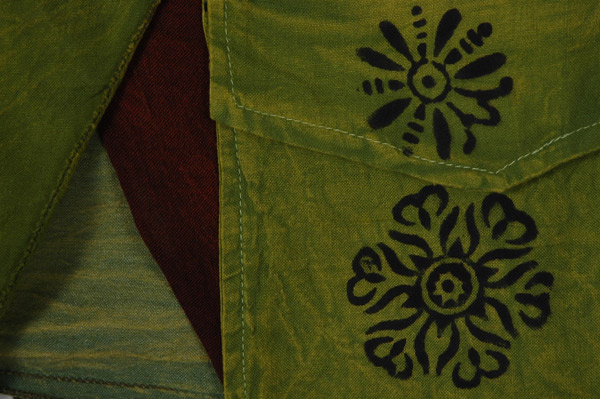 Lime Pixie Whimsical Asymmetrical Mini Wrap Skirt