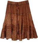 Metallic Copper Renfaire Garb Short Skirt