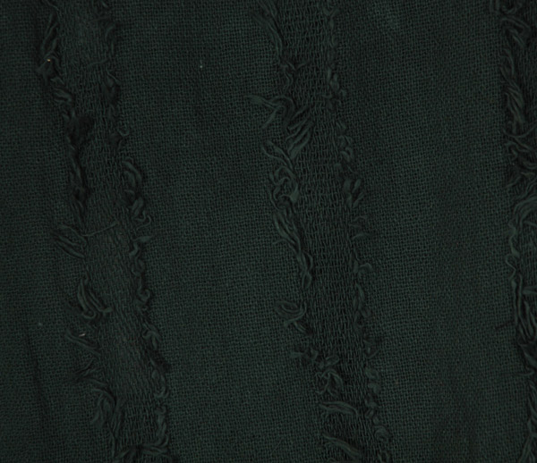 Deep Green Weave Pull-On Frayed Mini Skirt