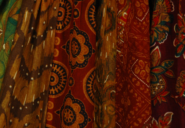 Marigold Caravan Smocked Knee Length Skirt
