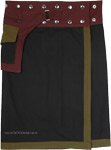 Hippie Wrap Skirt in Black with Fanny Pack [6107]