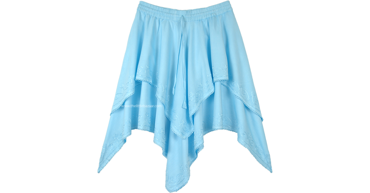 Short clearance handkerchief skirt