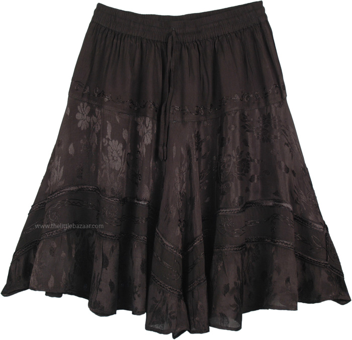 KRISP Layered Lace Detailed Midi Gypsy Skirt - New In from Krisp Clothing UK