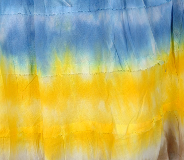 Happy Colors Bright Tie Dye Cotton Short Skirt