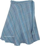 All Weather Woven Wrap Around Skirt in Thick Cotton [7328]