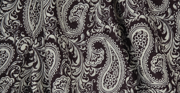 Monochromatic Paisley Printed Summer Shorts