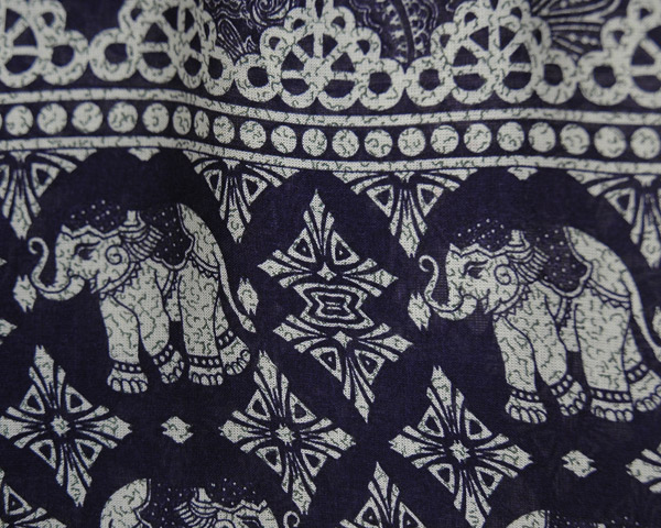 Blue Elephant Printed Thai Beach Shorts