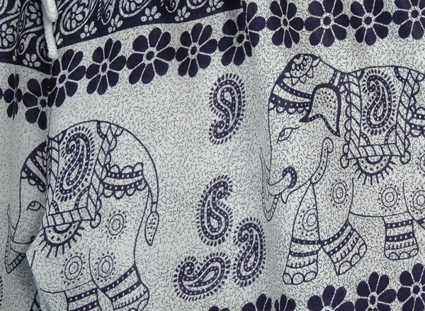 Small Medium Elephant Print Beach Shorts