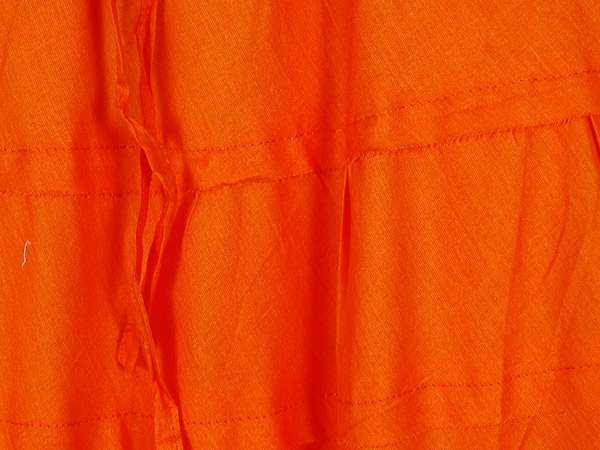 Orange Poppy Elastic Waist Tiered Short Skirt | Short-Skirts | Orange ...