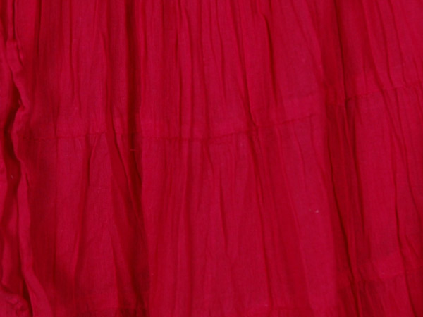 Fuschia Pink Tiered Cotton Short Skirt