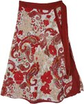 indian Tales Short Cotton Plus Wrap Around Skirt