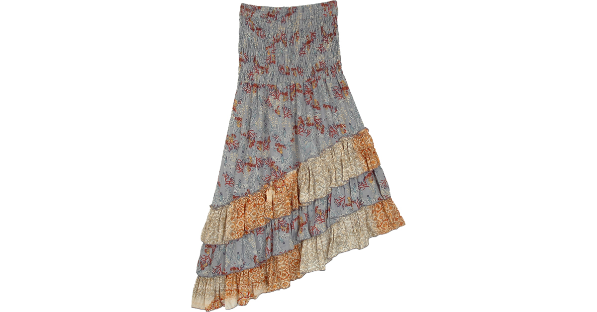 【ThreeTimes】 Smocking dream skirt Girls Teen & Pre Teen Cheryl Creations Jaden Pink Ditsy