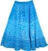 Horizon Blue Little Girls Tie Dye Cotton Skirt