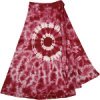 Midnight Black Spiral Ruffles Mid Length Gypsy Skirt