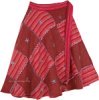 Rosa Rojo Patchwork Wraparound Skirt