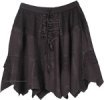 Hip in Black Gothic Style Short Skirt