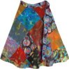 Funky Tempo Boho Patchwork Wrap Around Skirt