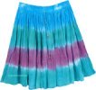 Mild Waters Hippie Tie Dye Summer Beach Mini Skirt