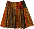 Sundance Patches Flare Knee Length Skirt