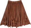 Spiced Nutmeg Knee Length Skirt Western Rodeo