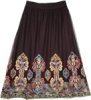 Dainty Rose Flared Fashion Stylish Skirt