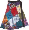 Gypsy Moondust Patchwork Cotton Wrap Short Skirt