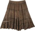 Clear Blue Skies Handmade Crochet Knit Short Skirt