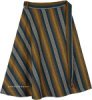 Kabul Knee Length Woven Cotton Wrap Skirt in Plus