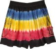 Colorful Tie and Dye Beach Summer Junior Shorts