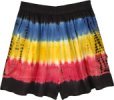 Colorful Tie and Dye Beach Summer Junior Shorts