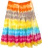 Fiesta Red Full Cotton Short Skirt for Summer