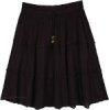 Restless Raven Tiered Cotton Short Skirt