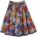 Retro Bright Colors Short Skirt
