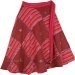 Rosa Rojo Patchwork Wraparound Skirt
